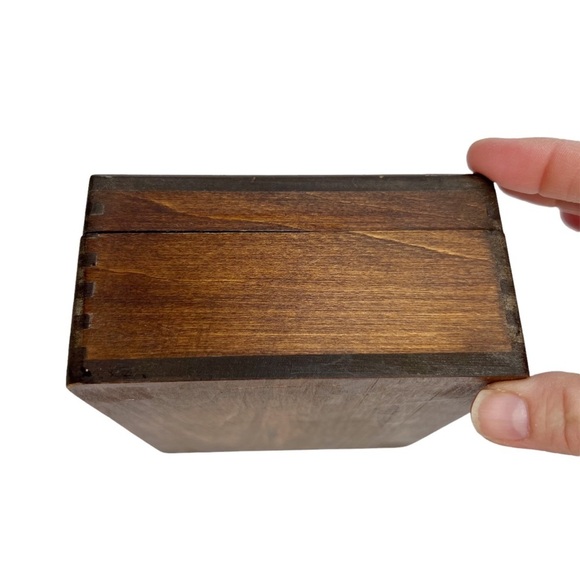 Wooden Teal Green Ceramic Tile Mosaic Trinket Box - Picture 3 of 8